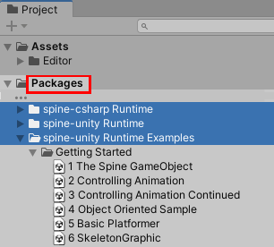 Project panel lists packages